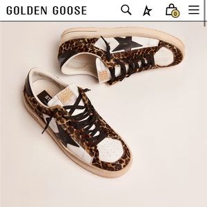 Golden goose stardan in pony hair leopard